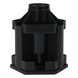 Набор канцелярских принадлежностей СТАММ "MaxiDesk", 14 предметов, вращающийся, черный фото Набор канцелярских принадлежностей СТАММ "MaxiDesk", 14 предметов, вращающийся, черный