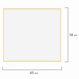Этикетки термотрансферные, ПОЛУГЛЯНЕЦ, 58х60 мм, 500 этикеток в ролике, 111975