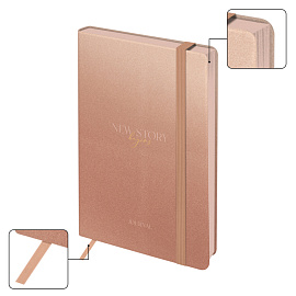 Ежедневник недатированный, А5, 136л., кожзам, Greenwich Line "New Story. Bronze", тон. блок