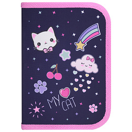 Пенал ПИФАГОР, 1 отделение, полиэстер, 19х13 см, "Leapfrog", 273472