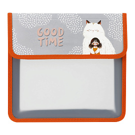 Папка для тетрадей 1 отделение, ArtSpace "Good time", А5, пластик, на липучке