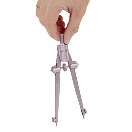 Циркуль Faber-Castell + грифели, пластиковый футляр, цвет темно-синий., роз. золото