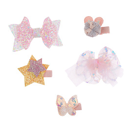 Заколки для волос MESHU, с топпером, перламутровый цвет, 5шт., 3,5см, европодвес фото Заколки для волос MESHU, с топпером, перламутровый цвет, 5шт., 3,5см, европодвес