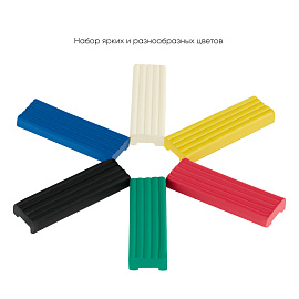 Пластилин Гамма "Юный художник" NEW, 06 цветов, 84г, со стеком, картон. упаковка фото Пластилин Гамма "Юный художник" NEW, 06 цветов, 84г, со стеком, картон. упаковка