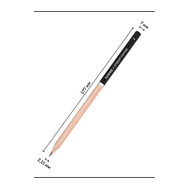 Карандаш ч/г Гамма "Старый мастер", B, кедр, заточен.