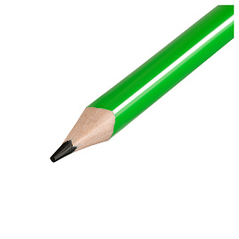 Карандаш ч/г OfficeSpace, HB, трехгранный, заточен., пластиковый, корпус ассорти с полоской