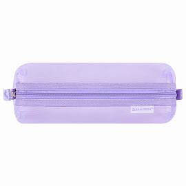 Пенал-тубус BRAUBERG, сетка, 22х5х5 см, фиолетовый, 272236