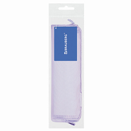 Пенал-тубус BRAUBERG, сетка, 22х5х5 см, фиолетовый, 272236