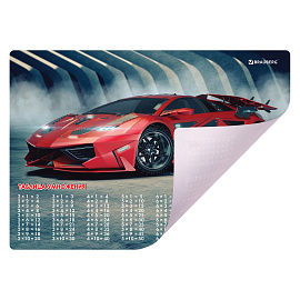Настольное покрытие BRAUBERG, А3+, пластик, 46x33 см, "Sport Car", 270401