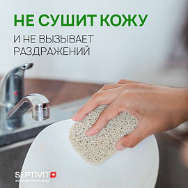 Средство для мытья посуды гипоаллергенное 5 л, SEPTIVIT "Ледяной лайм", биоразлагаемый,