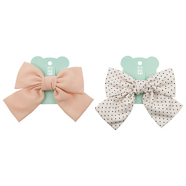 Заколка для волос MESHU, бант, светлый, ассорти, 14*12см, европодвес фото Заколка для волос MESHU, бант, светлый, ассорти, 14*12см, европодвес