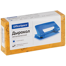 Дырокол OfficeSpace 10л., металлический, синий фото Дырокол OfficeSpace 10л., металлический, синий