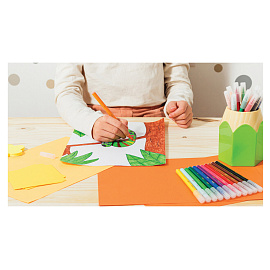 Фломастеры Bic Visa 12 цветов с вентилируемыми колпачками смываемые