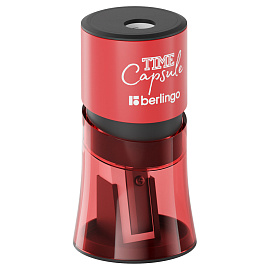 Точилка пластиковая Berlingo "TimeCapsule" 2 отверстия, контейнер, ассорти фото Точилка пластиковая Berlingo "TimeCapsule" 2 отверстия, контейнер, ассорти