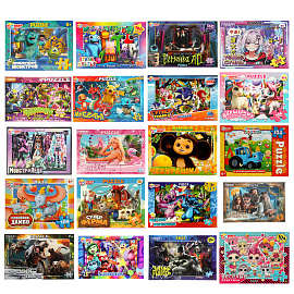 Пазл картонный для детей, лицензия АССОРТИ, УМНЫЕ ИГРЫ фото Пазл картонный для детей, лицензия АССОРТИ, УМНЫЕ ИГРЫ