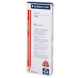 Карандаш цветной утолщенный STAEDTLER "Noris club", 1 шт., трехгранный, грифель 4 мм, голубой, натуральное дерево, 1284-30