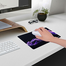 Коврик для мыши SONNEN "NEON SPLASH" резина + ткань, 250х200х2 мм, 513957