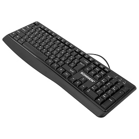 Клавиатура проводная бесшумная USB, 104 клавиши, SONNEN JK-205, черная, 513949