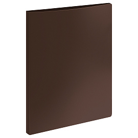 Папка на 2 кольцах СТАММ "Диагональ" А4, 25мм, 700мкм, пластик, шоколад фото Папка на 2 кольцах СТАММ "Диагональ" А4, 25мм, 700мкм, пластик, шоколад