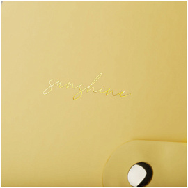 Записная книжка А5 96л. ЛАЙТ, кожзам, скрытый гребень, Greenwich Line "Pastel. Yellow", блок в линию