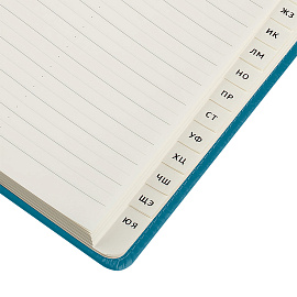 Телефонная книга А5, 80л., кожзам, BG "Winner. Dark teal", с вырубкой