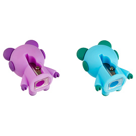 Точилка пластиковая MESHU "Cute Bear", 1 отверстие, ассорти фото Точилка пластиковая MESHU "Cute Bear", 1 отверстие, ассорти