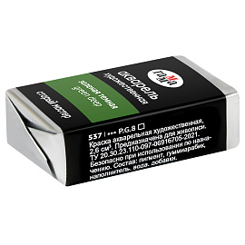 Акварель художественная Гамма "Старый Мастер" зеленая темная, 2,6мл, кювета фото Акварель художественная Гамма "Старый Мастер" зеленая темная, 2,6мл, кювета