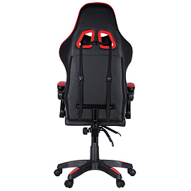 Кресло игровое Helmi HL-G05 "Effect", экокожа черная/красная, 2 подушки
