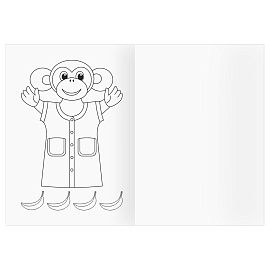 Раскраска А4, 16 стр., ТРИ СОВЫ "Кукольный театр