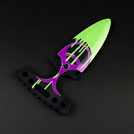 Нож деревянный ТРИ СОВЫ Тычковый, серия легендарный, "Кислота", пакет с европодвесом