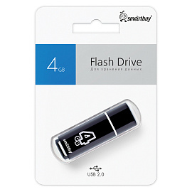 Флеш-память USB 2.0 4 ГБ Smartbuy Glossy (SB4GBGS-K)