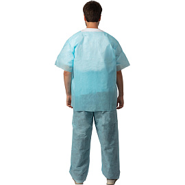 Костюм одноразовый хирургический Гекса нестерильный размер 56-58 (рубашка, брюки) фото Костюм одноразовый хирургический Гекса нестерильный размер 56-58 (рубашка, брюки)