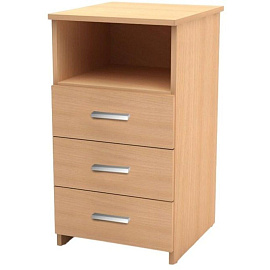 Тумба приставная Канц ТК31.10 (бук невский, 400x450x750 мм, 3 ящика)