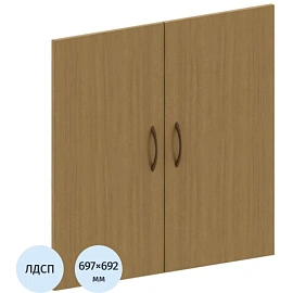 Двери низкие Канц ДК32.9 (орех, 692х697 мм, 2 штуки)