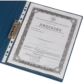 Папка с зажимом Bantex (Attache Selection) А4 1.75 мм синяя (до 100 листов)