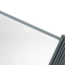 Демосистема настольная OfficeSpace с 10 серыми панелями, вращающаяся