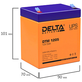 Батарея для ИБП Delta DTM 1205 12 В 5 Ач