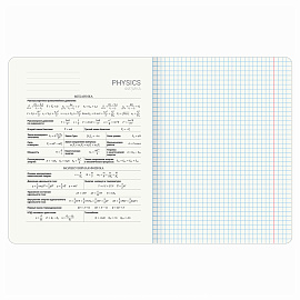 Тетрадь предметная "ELEGANCE" 48 л., SoftTouch, фольга, ФИЗИКА, клетка, BRAUBERG, 404554