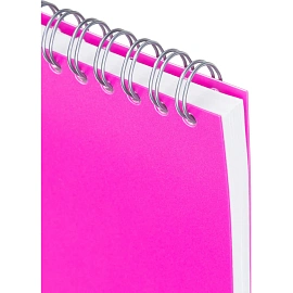 Блокнот Attache Fantasy А5 80 листов розовый в клетку на спирали (147х215 мм)