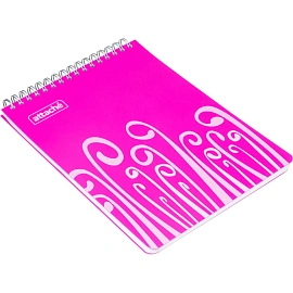 Блокнот Attache Fantasy А5 80 листов розовый в клетку на спирали (147х215 мм)