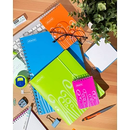 Блокнот Attache Fantasy А5 80 листов розовый в клетку на спирали (147х215 мм)