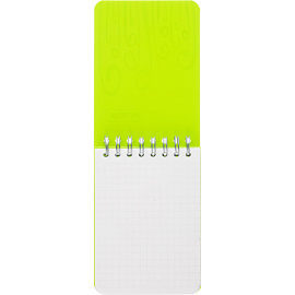 Блокнот Attache Fantasy А7 80 листов салатовый в клетку на спирали (75х120 мм)