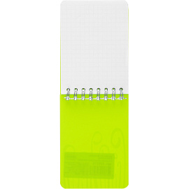 Блокнот Attache Fantasy А7 80 листов салатовый в клетку на спирали (75х120 мм)