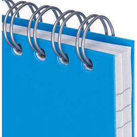 Блокнот Attache Fantasy А7 80 листов голубой в клетку на спирали (75х120 мм)