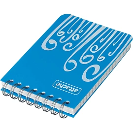 Блокнот Attache Fantasy А7 80 листов голубой в клетку на спирали (75х120 мм)