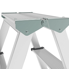 Стремянка алюминиевая двусторонняя Новая Высота 2x2 ступени (1120202)