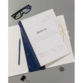 Папка архивная на 2-х завязках Attache А4 50 мм с гребешками 4 отверстия бумвинил до 500 листов складная