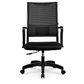 Кресло руководителя Метта Sit Air B2-290K, ткань-сетка черная, пиастра