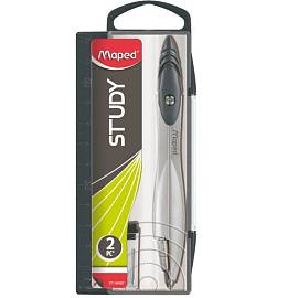 Готовальня Maped Study (корпус серебристый, 119450)