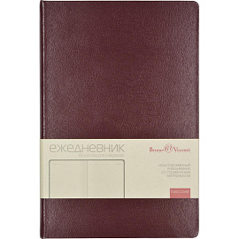 Ежедневник недатированный Bruno Visconti Megapolis искусственная кожа А5 160 листов коричневый, 3-281/03